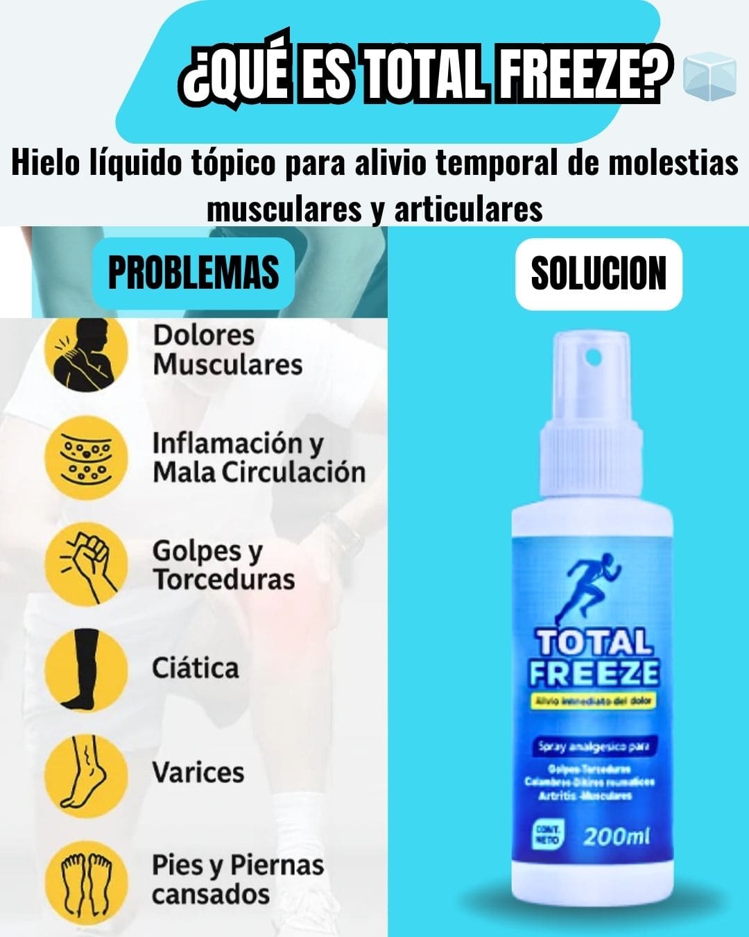 TOTAL, FREEZE SPRAY ANALGÉSICO