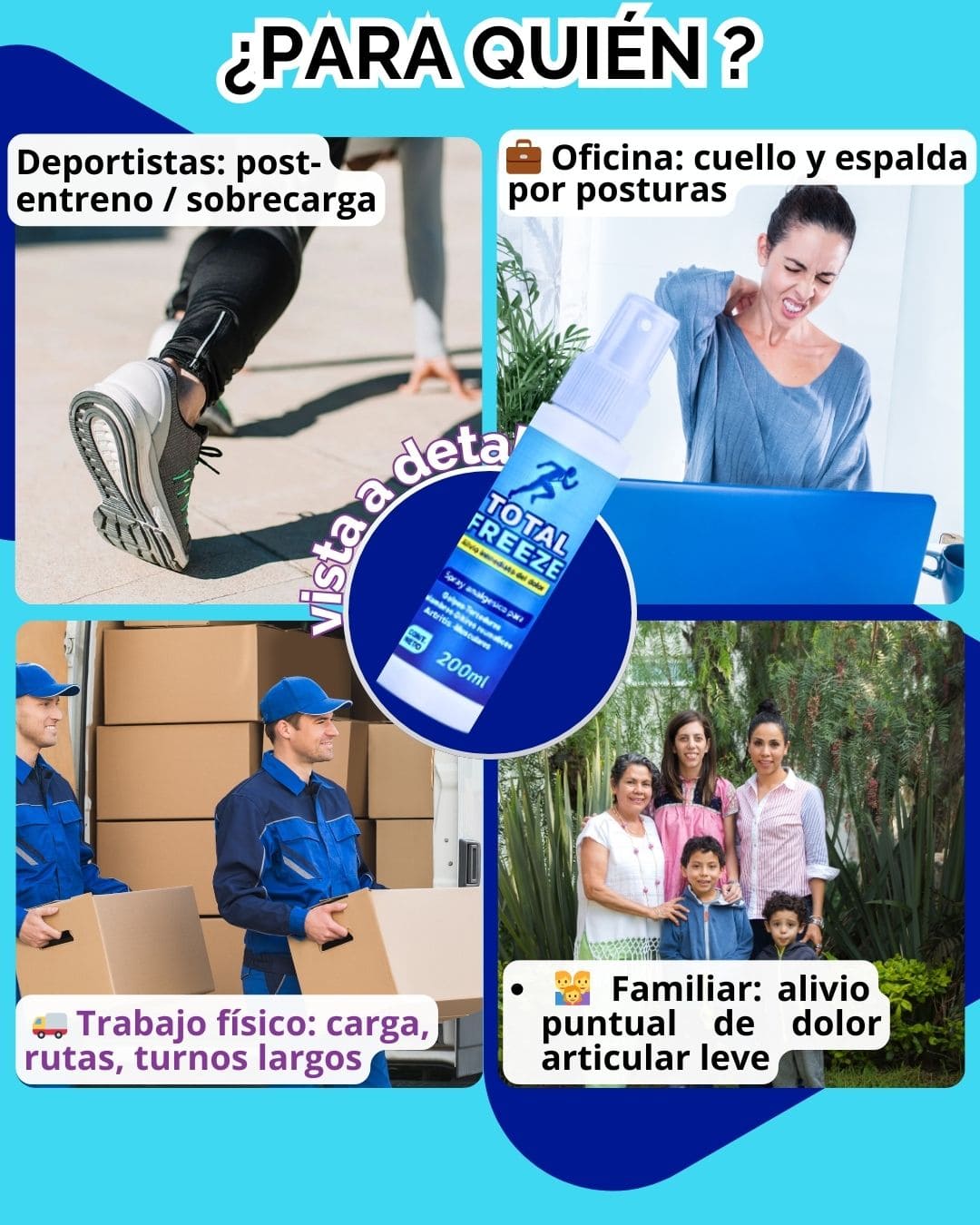 TOTAL, FREEZE SPRAY ANALGÉSICO