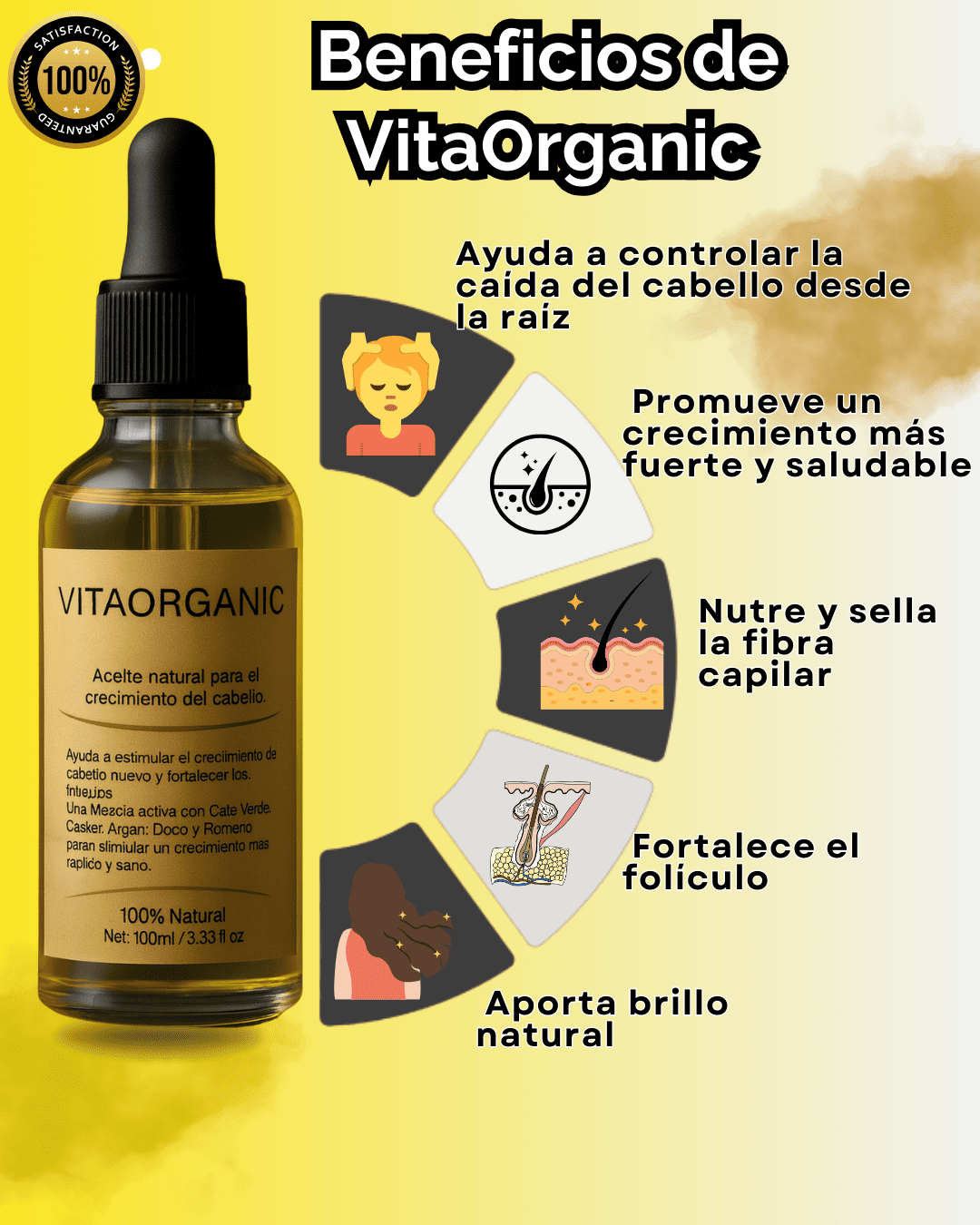 VITAORGANIC – Aceite Natural para el Crecimiento del Cabello